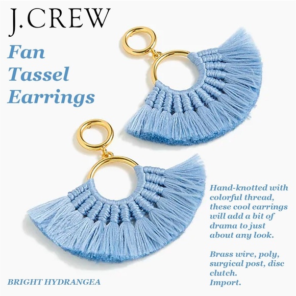J. Crew Jewelry - J. Crew Earrings "Fan Tassel"